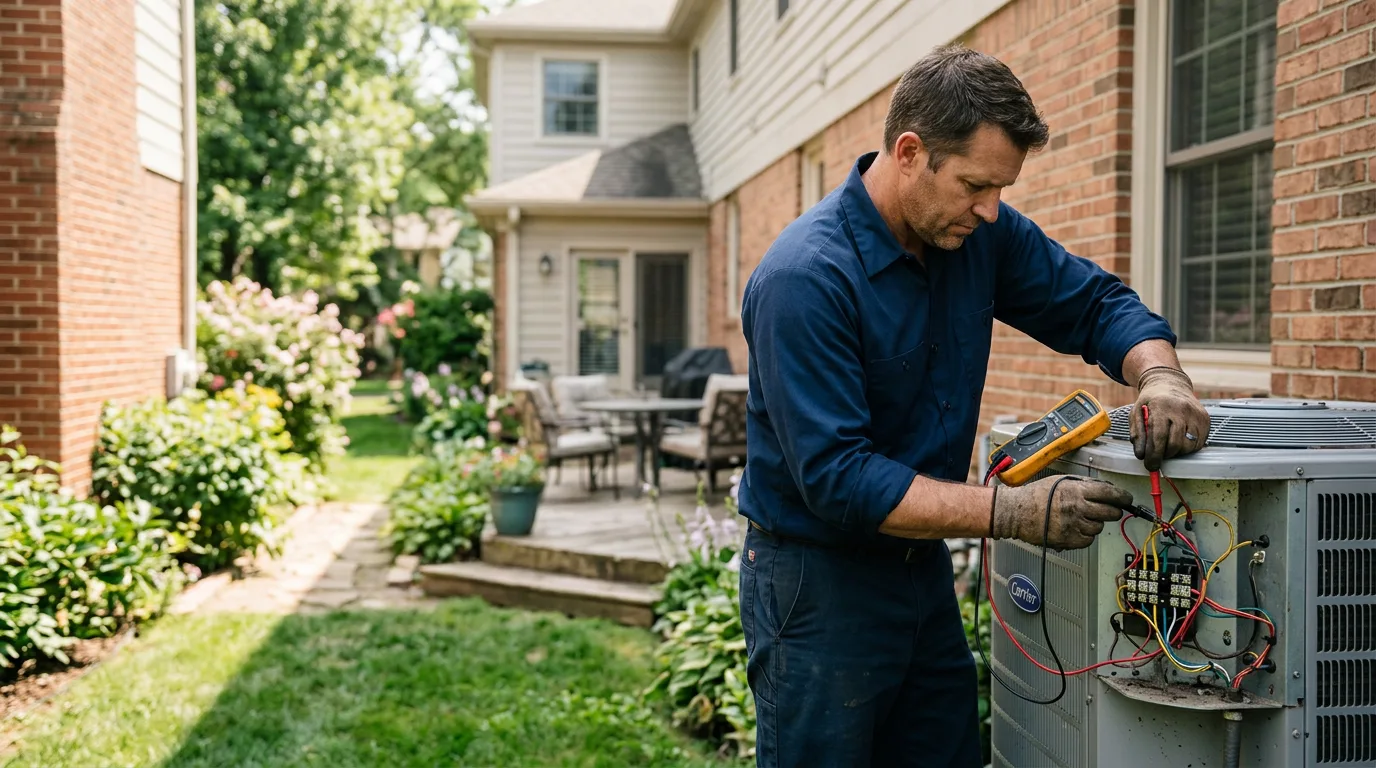 HVAC technician working near Wendell, MA
